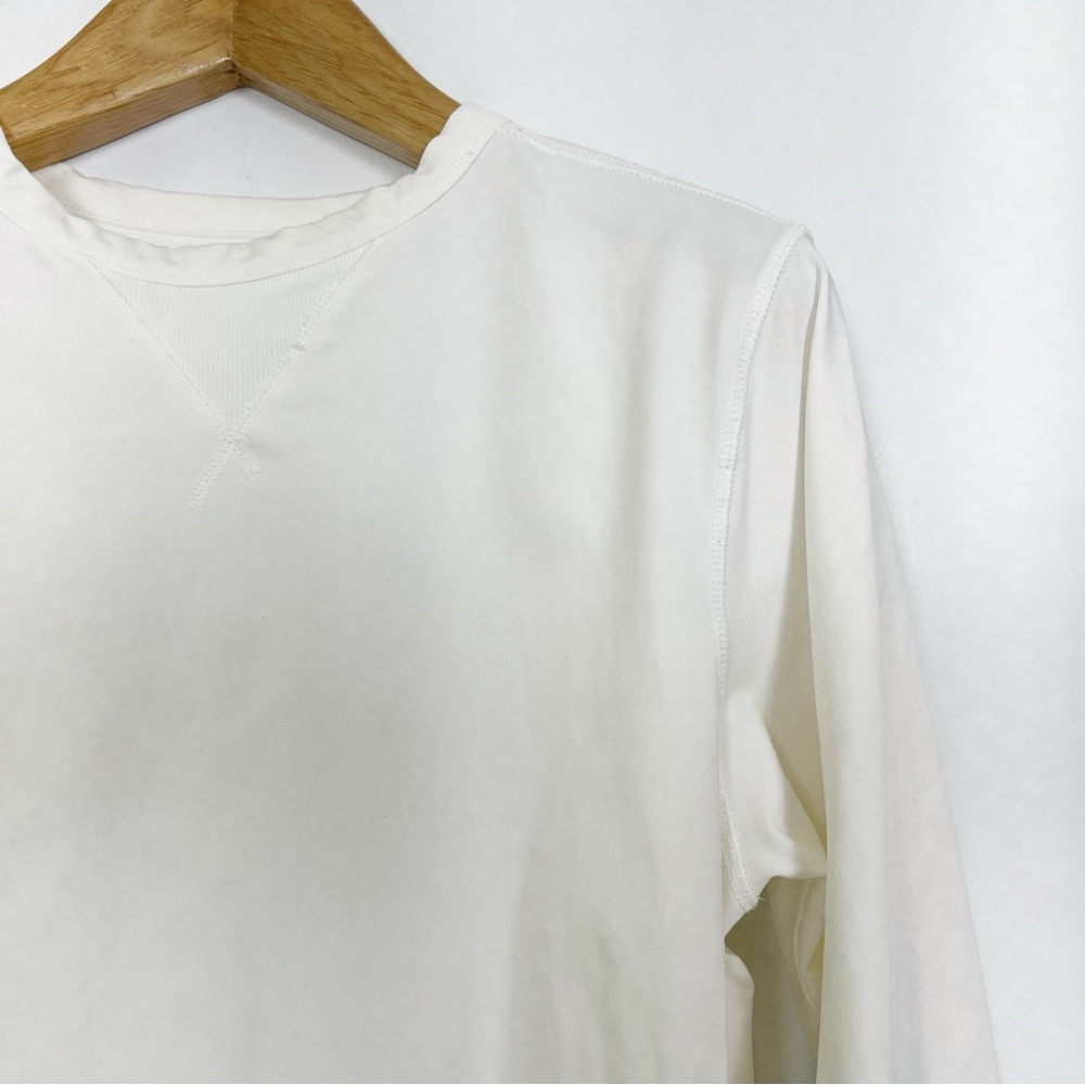 Good Man Brand White Flex Pro Victory Crew Sweatshirt‎ Size Medium - Picture 4 of 12